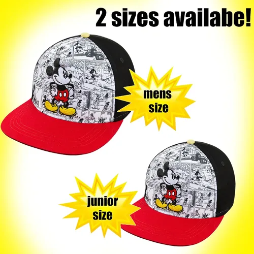 Vista 4 de Disney Gorra de béisbol de Mickey Mouse Comics tallas para jóvenes y adultos ajustable 100 algodón