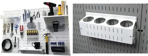 Vista 22 de Organizador de herramienta control de pared 30-wrk-400wb estándar panel perforado mesa de trabajo de metal, 30-WRK-400 BB