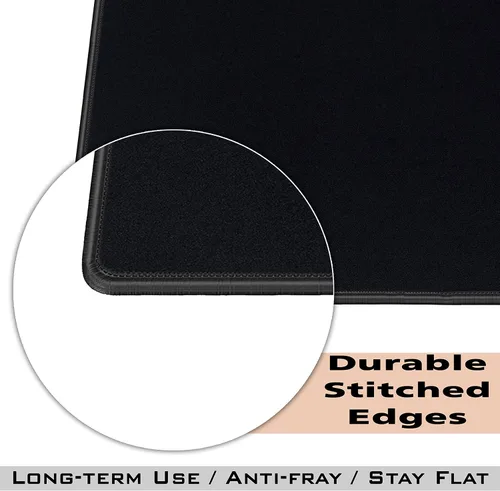 Vista 3 de SaiTech IT Paquete de 10 alfombrillas para mouse de 0.079 pulgadas con bordes cosidos, base de goma antideslizante, texturizadas e impermeables