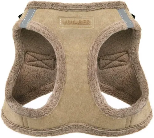 Vista 14 de Best Pet Supplies - Arnés para todo clima de malla y felpa, reflectante y antitirones, para perros/gatos pequeños/medianos, cierre de gancho y felpa