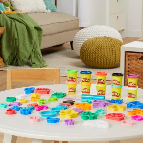 Vista 15 de Play-Doh - Set de herramientas navideñas, 43 accesorios y 10 colores de compuesto para modelar, regalos para rellenar calcetines de Navidad