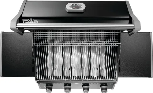 Vista 9 de Napoleon Rogue 525 Parrilla de Gas Natural, Negra, Rejillas de Acero Inoxidable, Barbacoa Resistente de 4 Mecheros