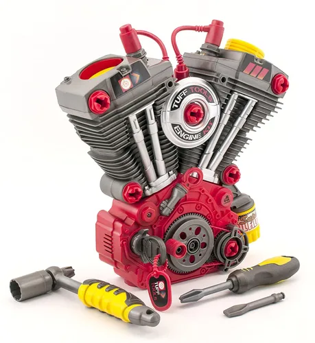 Vista 7 de Lanard: Motor Master Engine Workshop, Tuff Tools - Juego de revisión de motor de luz y sonido, desmonta y reconstruye, para edades de 3 años