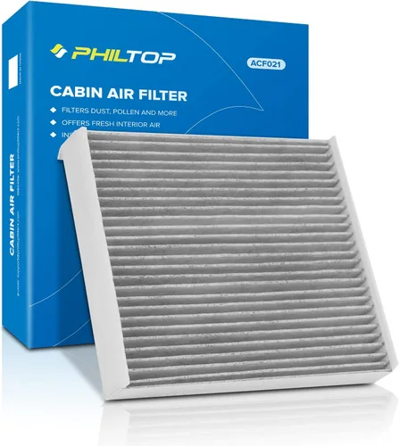 Vista 29 de PHILTOP Filtro de aire de cabina HEPA con carbón activado, compatible con Tesla modelo 3 2017-2025, modelo Y 2020-2025, filtro para arriba el olor a