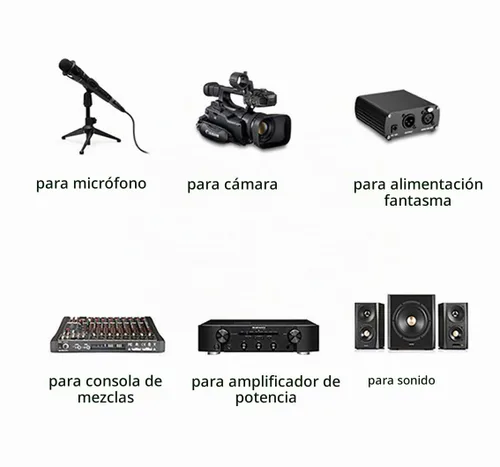 Vista 6 de 4 unids 3.3 ft largo DMX 512 XLR cable DMX 3.2t 3 Pin verdadero DMX cable macho a hembra para DMX micrófono etapa luces