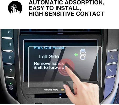 Vista 5 de YEE PIN Protector de Pantalla Lincoln Sync 3 para Lincoln MKC MKS Sync 2/3 AppLink de 8 Pulgadas 2015-2019, Compatible con Protector de Pantalla