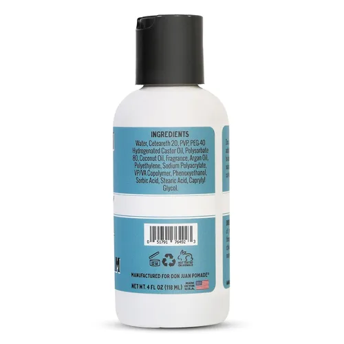 Vista 3 de Don Juan Crema para peinar el cabello con sal marina, sujeción ligera, acondiciona y añade volumen y textura al cabello, ingredientes naturales