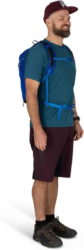 Vista 8 de Osprey Sportlite 15L Mochila ligera para senderismo de 15L para hombres y mujeres, Rosa Alcalina/Hotspot