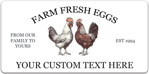 Vista 13 de Etiquetas Adhesivas Personalizables para Cartones de Huevos de Gallina Tamaños de 2"-4" Etiquetas de Empaque Personalizadas para Huevos Frescos