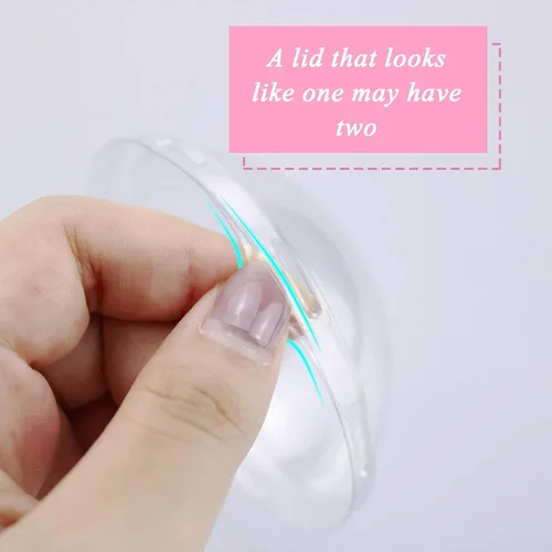 Vista 7 de Vasos de plástico transparente con tapas, 6oz-25 juegos de mini tazas de parfait sin agujeros, tapas de cúpula, tazas de parfait con tapas, vasos