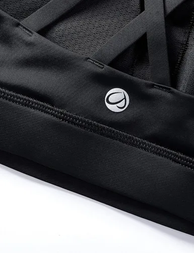 Vista 5 de CRZ YOGA - Brasier deportivo con tirantes delgados para mujer, brasier con relleno y espalda cruzada para yoga
