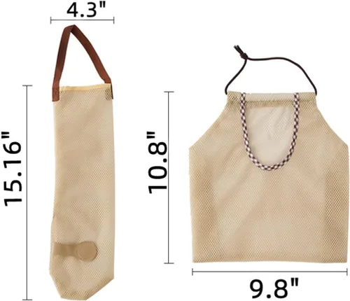 Vista 3 de Bolsas de comestibles reutilizables para verduras, frutas, soporte para mostrador de espacio, bolsa de almacenamiento de red para cebolla, papa