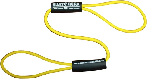Vista 4 de Boat Lines & Dock Ties - Lazos elásticos básicos para muelle de barco con flotadores (negro, 36 pulgadas, 2 unidades)