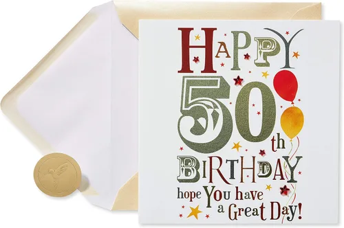 Vista 7 de Tarjeta de cumpleaños número 50 de Papyrus (50 se ve increíble en ti)