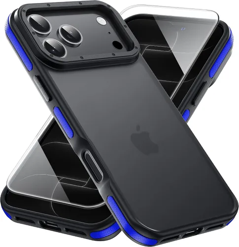 Vista 30 de Yriklso Funda 3 en 1 para iPhone Air, 1 protector de pantalla + 1 lente de cámara, a prueba de golpes para iPhone Air, protección contra caídas