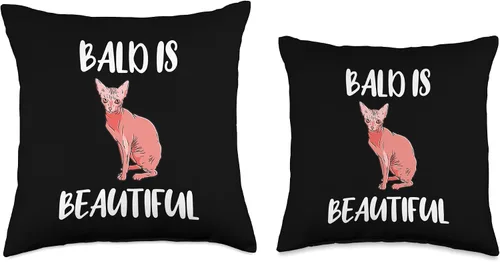 Vista 3 de Funny Sphynx Cat Ideas Sphynx Cat Lover Idea Cald Beautiful Sphynx Owner - Almohada para amantes de los gatos, 16 x 16 pulgadas, multicolor