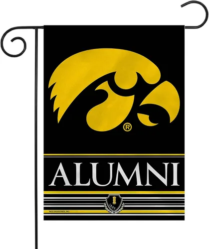 Vista 50 de Rico Industries NCAA Alumni - Bandera de jardín de doble cara de 13 x 18 pulgadas
