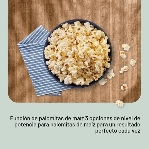 Vista 5 de Panasonic Horno de microondas, 1,3 pies cúbicos 1100W de encimera con sensor Genius de cocción y descongelamiento automático - NN-SD67LS