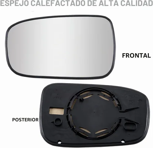 Vista 2 de Espejo lateral del conductor de repuesto para Honda Accord 2003, 2004, 2005, 2006, 2007, espejo retrovisor convexo, espejo retrovisor lateral