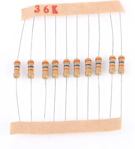 Vista 3 de Kit de resistencias de valores de 1000 piezas, surtido de resistencias electrónicas del 5% de resistencia de 1 ohm-10M ohmios 1/2 W, kit