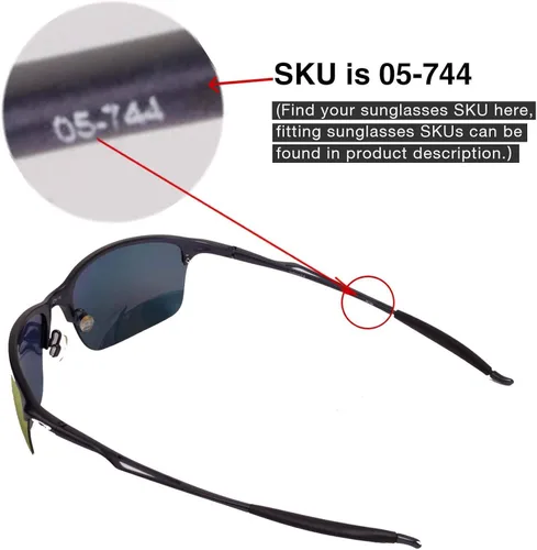 Vista 3 de Walleva Replacement Lenses for Oakley Half Wire 2.0 Sunglasses - 13 Options Available