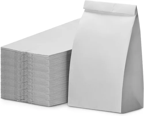 Vista 16 de Culinware Bolsas de papel kraft de 2 libras, bolsas de papel marrón duraderas para aperitivos, sándwich, pasteles, palomitas de maíz, comestibles