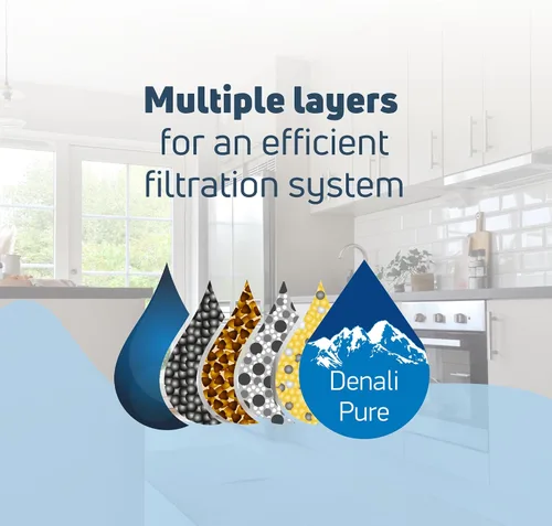 Vista 5 de Paquete de 3 filtros de agua de repuesto para refrigerador Sears/Kenmore 10652282201, compatible con Sears/Kenmore 46-9010, 46-9902, 46-9908