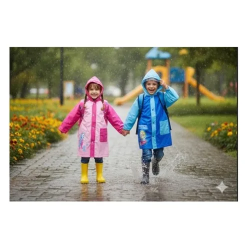 Vista 2 de Carpa Impermeable De Lluvia Para Niños