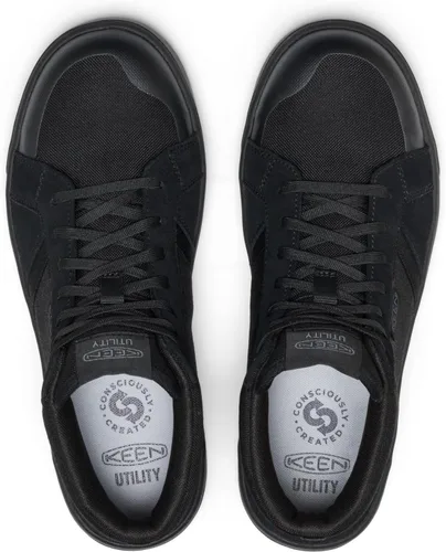 Vista 4 de KEEN Utility Zapatillas de trabajo Kenton Mid Composite Toe para hombre Negro/Negro