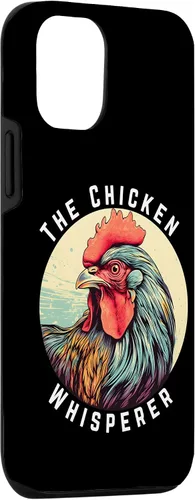 Vista 3 de iPhone 14 - Atuendo para amantes de la agricultura y el pollo The Chicken Whisperer Case