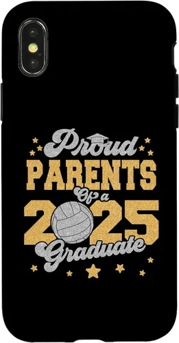 Vista 5 de iPhone 16 Parents of a 2025 Graduate Prom Graduation 25 VolleyBall Case