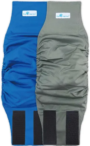 Vista 14 de Paw Inspired Banda para el vientre para perro macho, lavable, forro negro, talla XS, 3