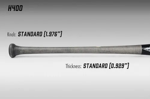 Vista 4 de Spark H400 Wooden Baseball Bat Maple Wood Gamebat Practice Training Bat [Made in Japan]