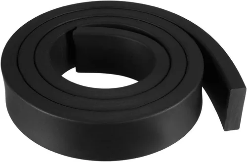 Vista 33 de uxcell Tira de sello de goma rectangular maciza, 0.197 in de ancho, 0.118 in de grosor, 3.3 ft de largo, color negro