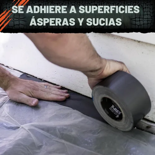 Vista 7 de T-REX Cinta adhesiva extra ancha, 2.83 pulgadas x 25 yardas, gris plomizo Pavonado
