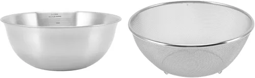 Vista 9 de Colador de malla fina, colador de arroz de acero inoxidable 304 para uso doméstico con coladores de apertura de 0.079 pulgadas y coladores