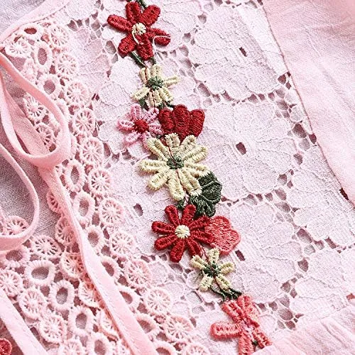 Vista 4 de Aniywn Camiseta de manga 34 con estampado floral y cuello redondo para mujer