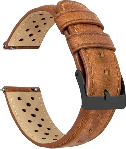 Vista 37 de Barton Racing & Rally Horween - Correas de cuero con barras de resorte de liberación rápida integradas, longitud estándar para muñecas de 5 a 8