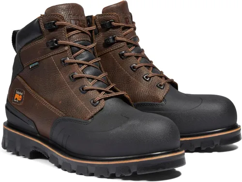 Vista 2 de Timberland PRO Rigmaster XT - Botas de trabajo impermeables con puntera de acero para hombre, 8.0 pulgadas / 20.32 cm. Marrón - Nuevo 2024