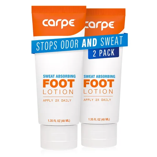 Vista 11 de Carpe Loción para pies absorbente de sudor con aplicador, una solución recomendada por dermatólogos para detener los pies sudorosos y malolientes