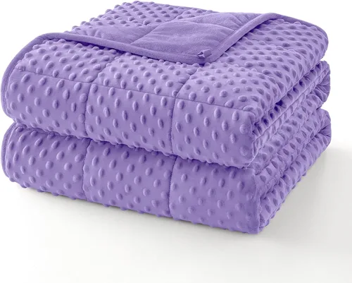 Vista 31 de Topcee Manta con peso (3 libras, 36 x 48 pulgadas), manta refrescante pesada para dormir, se aplica a 20-40 libras, manta suave y gruesa