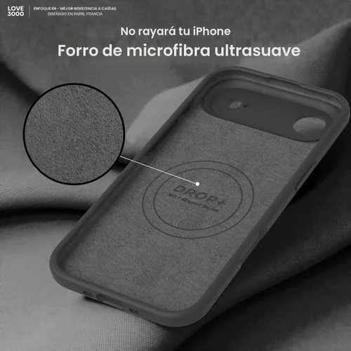Vista 7 de LOVE 3000 Diseñada para Funda iPhone Air, Silicona Premium [Compatible con Magsafe][Forro de Microfibra Suave Anti-Rayones] Funda Protectora