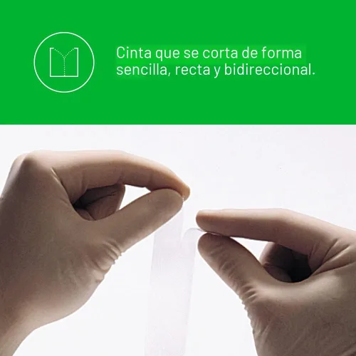 Vista 3 de 3M™ Transpore™ Cinta quirúrgica 1527-1, 1 pulgada x 10 yardas (2,5 cm x 9,1 m), 12 rollos/caja