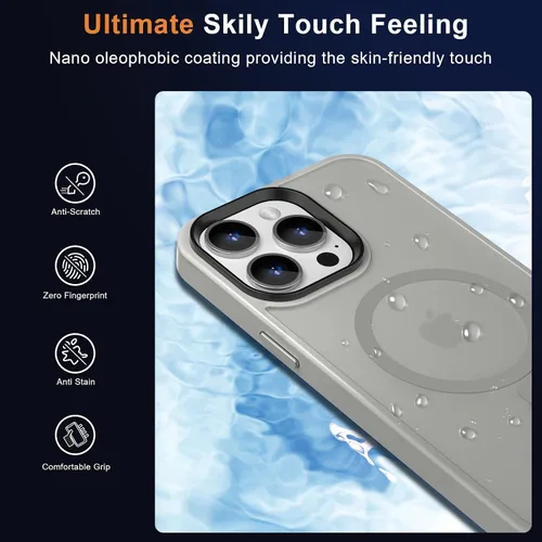 Vista 64 de MOCCA - Funda magnética resistente para iPhone XR de 6.1 pulgadas, compatible con MagSafe, funda con protección contra caídas de grado militar