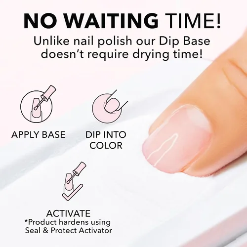 Vista 6 de KIARA SKY Liquid Essentials Dip Manicure 0.5 fl oz Capa base Paso #2