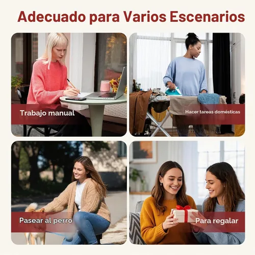 Vista 9 de EverFoams Pantuflas de microgamuza para mujer, cálidas, cómodas, de espuma viscoelástica, zapatos de casa para interiores, con cuello de punto