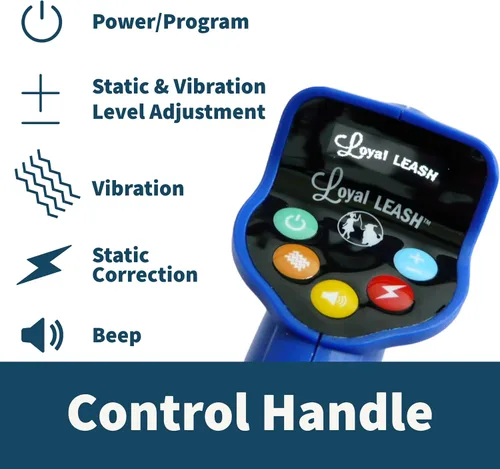 Vista 2 de Correa electrónica segura para entrenamiento de perros con modo automático, control remoto ergonómico, sensibilidad ajustable, collar sin tirones