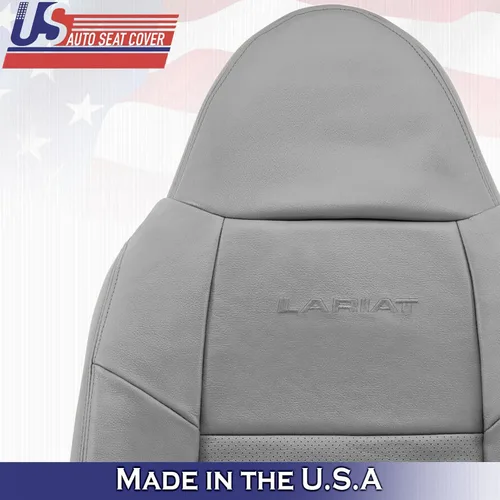 Vista 3 de 2001 para Ford F250 F350 Lariat Driver Top & Bottom Perforado Cuero Cubre Gris