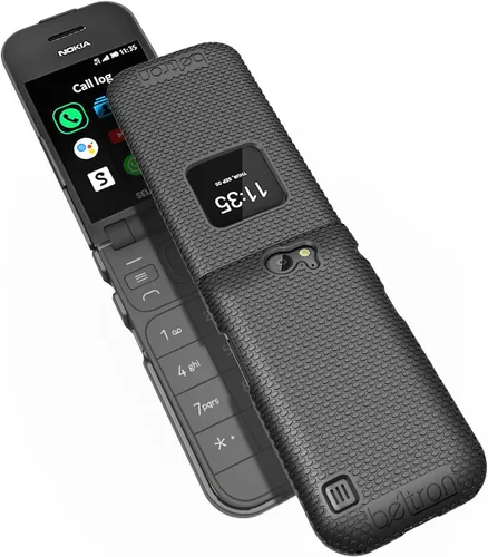 Vista 6 de BELTRON Funda para Nokia 2720 V Flip Phone, funda protectora a presión (Verizon 2720V) - Negro