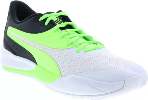 Vista 4 de PUMA Tenis de baloncesto triples para hombre, estilo casual, color blanco